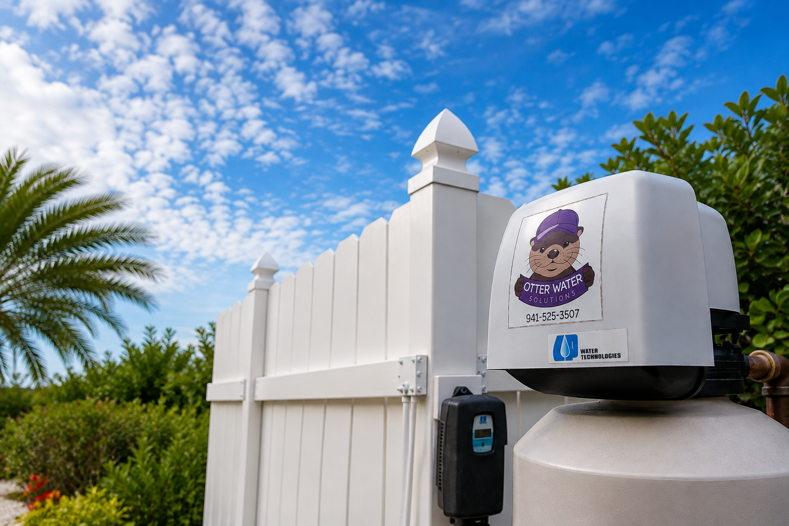 water softener with our brand sticker
